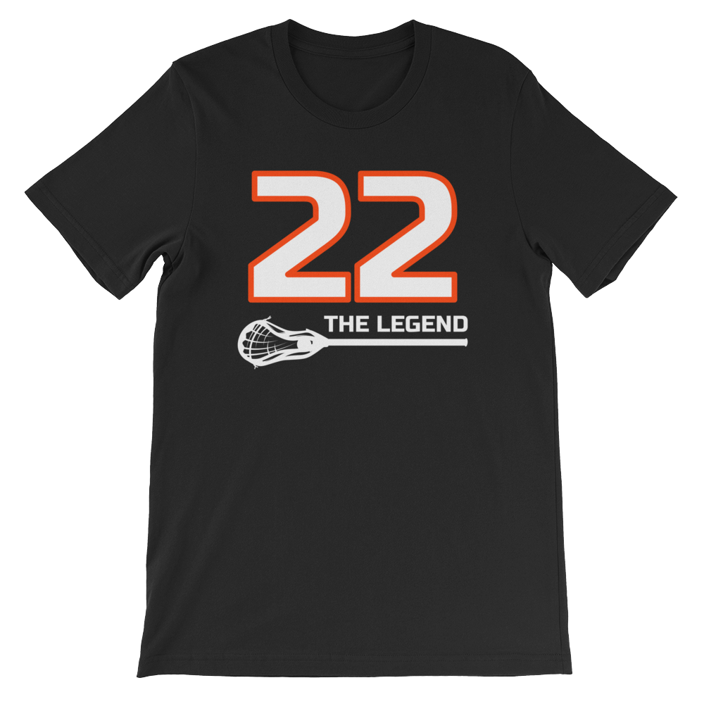 Download #22 The Legend (Dark) Lacrosse T-Shirt | Lacrosse News ...