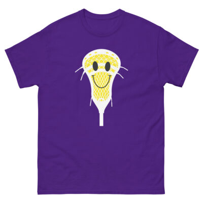 Yellow Smiley Face lacrosse T-Shirt