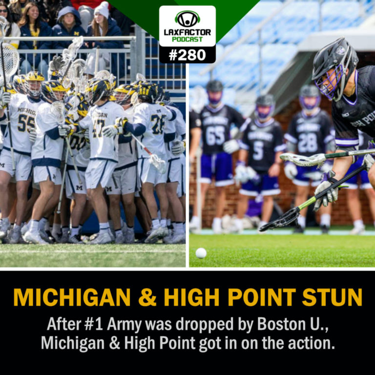 Michigan Tops Maryland, High Point Stuns North Carolina, Cuse Keeps Winning (LaxFactor Podcast #280)
