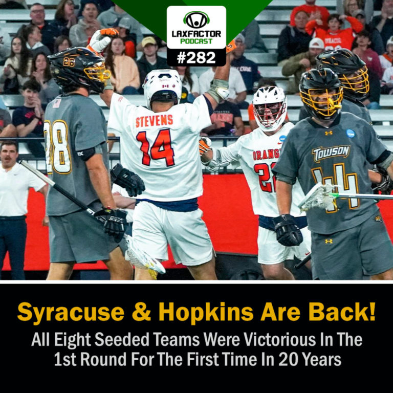 NCAA Lacrosse Tournament First Round Recaps: Syracuse & Hopkins Are Back (LaxFactor Podcast #282)